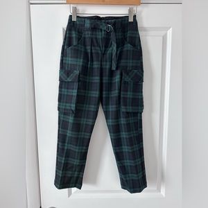 Free People Women’s Plaid Cargo Pants